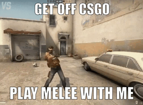 A Screenshot Of A Video Game That Says Get Off Csgo GIF