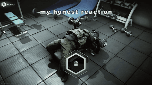 A Screenshot Of A Video Game That Says Hideout GIF