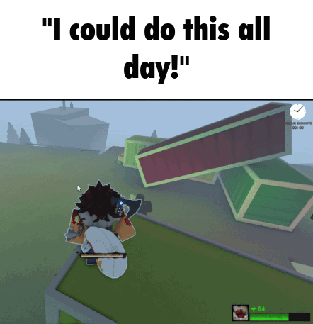 A Screenshot Of A Video Game That Says " I Could Do This All Day ! " GIF