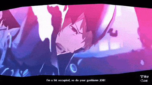 A Screenshot Of A Video Game That Says " I 'M A Bit Occupied " GIF