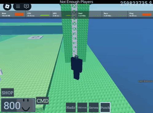 A Screenshot Of A Video Game That Says " Not Enough Players " At The Top GIF