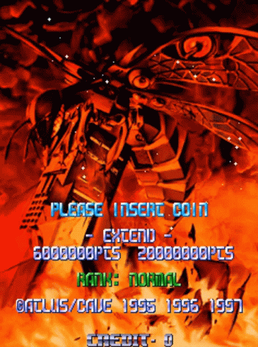 A Screenshot Of A Video Game That Says Please Insert Coin Extend GIF