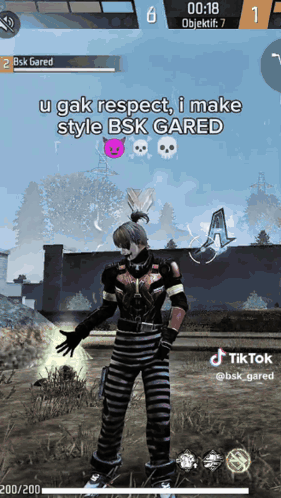 A Screenshot Of A Video Game That Says U Gак Respect I Make Style Bsk Gared GIF