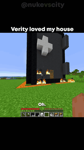 A Screenshot Of A Video Game That Says Verity Loved My House Oh GIF