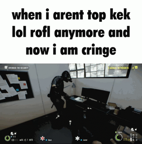 A Screenshot Of A Video Game That Says When I Aren T Top Kek Lol Rofl Anymore GIF