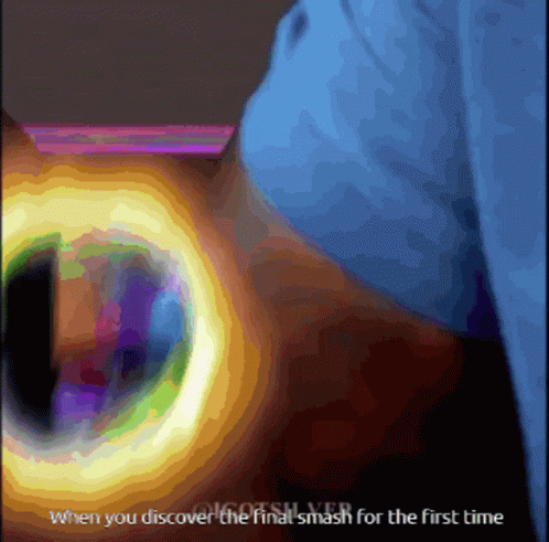 A Screenshot Of A Video Game That Says ' When You Discover The Final Smash For The First Time ' At The Bottom GIF