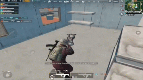 a screenshot of a video game that says your teammate sansui killed kingpete with ump9