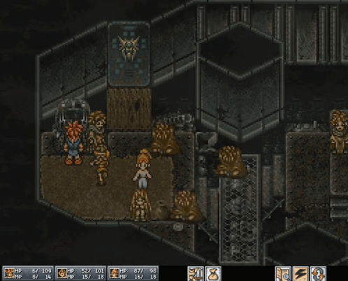 A Screenshot Of A Video Game Where Hp And Mp Are Restored GIF