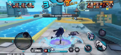 A Screenshot Of A Video Game Where The Gate Is Open GIF