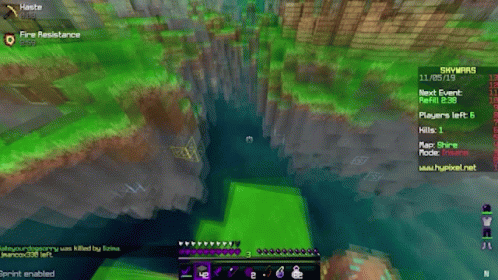 A Screenshot Of A Video Game With A Green Island In The Middle And The Words Fire Resistance At The Top GIF