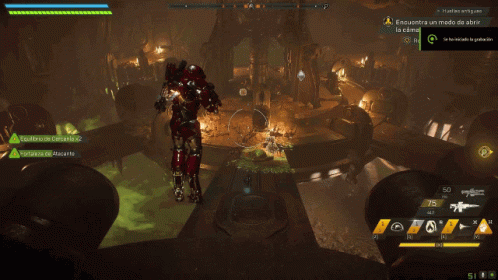 A Screenshot Of A Video Game With A Message That Says Encuentra Un Modo De Abrir GIF