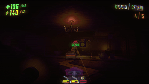 a screenshot of a video game with a score of 135 140 140