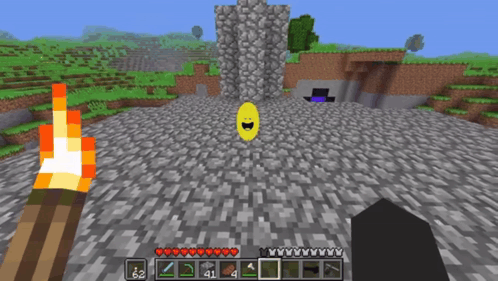 A Screenshot Of A Video Game With A Yellow Smiley Face In The Middle GIF