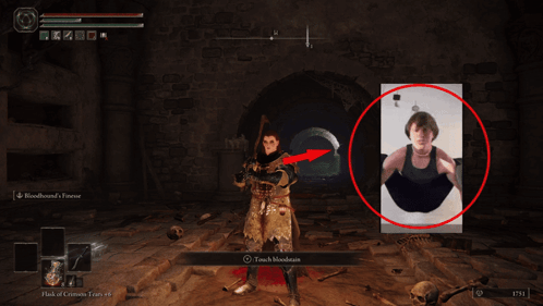 A Screenshot Of A Video Game With An Arrow Pointing To A Picture GIF