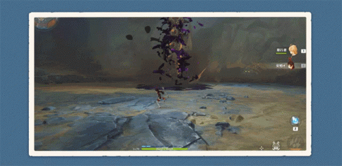A Screenshot Of A Video Game With Chinese Characters On The Bottom Left GIF