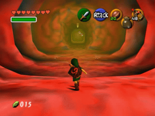 a screenshot of a video game with the attack button at the top left