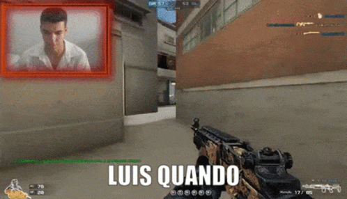 A Screenshot Of A Video Game With The Name Luis Quando On The Bottom GIF