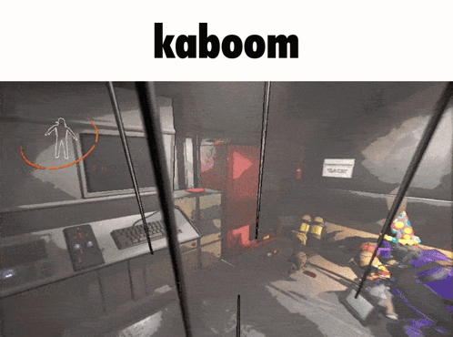 A Screenshot Of A Video Game With The Word Kaboom On Top GIF