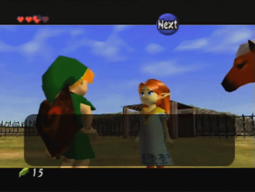 a screenshot of a video game with the word next on the screen
