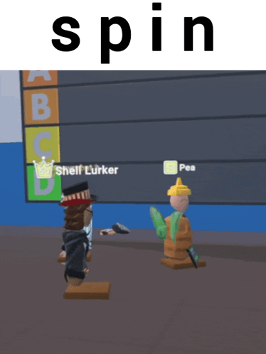 A Screenshot Of A Video Game With The Word Spin At The Top GIF