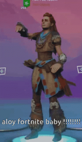 A Screenshot Of A Video Game With The Words " Alloy Fortnite Baby " GIF