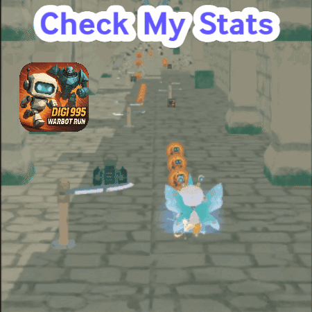 A Screenshot Of A Video Game With The Words Check My Stats Above It GIF