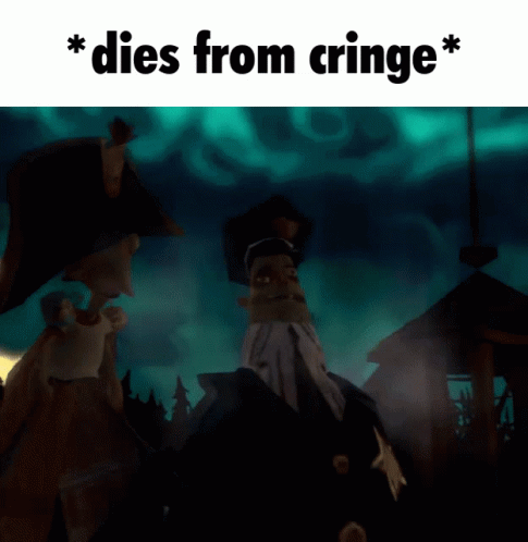 A Screenshot Of A Video Game With The Words Dies From Cringe On The Bottom GIF