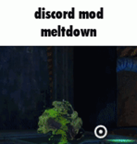 A Screenshot Of A Video Game With The Words Discord Mod Meltdown Above It GIF