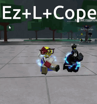A Screenshot Of A Video Game With The Words Ez + L + Cope At The Top GIF