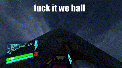 a screenshot of a video game with the words fuck it we ball