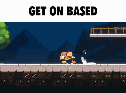 A Screenshot Of A Video Game With The Words Get On Based At The Top GIF