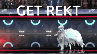 Video Game Screen With Get Rekt Text GIF