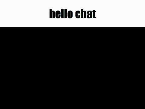 A Screenshot Of A Video Game With The Words Hello Chat Above It GIF