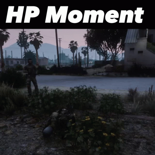 A Screenshot Of A Video Game With The Words Hp Moment GIF