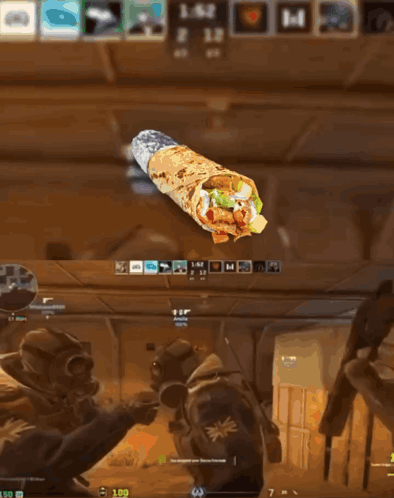 A Screenshot Of A Video Game With The Words " In Your Garbage Country Men " On The Bottom GIF
