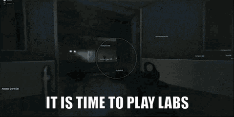 A Screenshot Of A Video Game With The Words It Is Time To Play Labs GIF