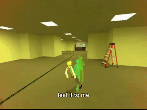 A Screenshot Of A Video Game With The Words Leaf It To Me At The Bottom GIF