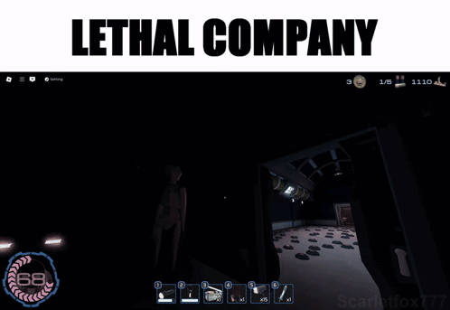 A Screenshot Of A Video Game With The Words Lethal Company Above It GIF
