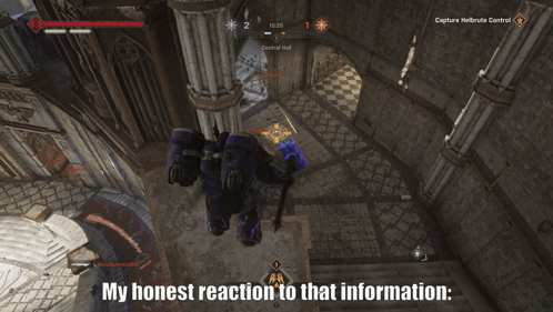 A Screenshot Of A Video Game With The Words " My Honest Reaction To That Information " GIF