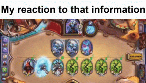 A Screenshot Of A Video Game With The Words My Reaction To That Information Below It GIF