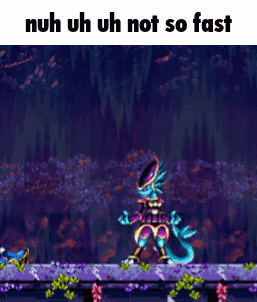 A Screenshot Of A Video Game With The Words Nuh Uh Uh Not So Fast Below It GIF