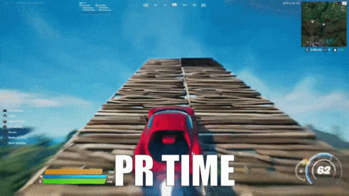 A Screenshot Of A Video Game With The Words " Pr Time " At The Top GIF