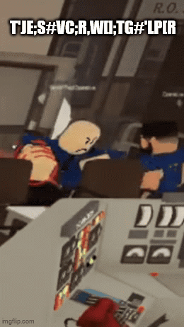 A Screenshot Of A Video Game With The Words " Tje S #Vc R Wd Tg # Lpir " At The Top GIF