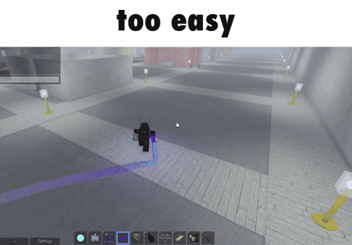 A Screenshot Of A Video Game With The Words Too Easy On The Top GIF