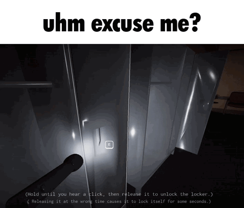 A Screenshot Of A Video Game With The Words Uhm Excuse Me GIF