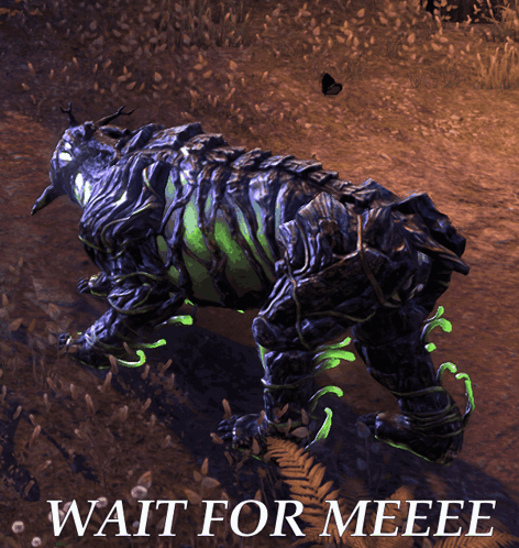 A Screenshot Of A Video Game With The Words Wait For Meeeee On The Bottom GIF