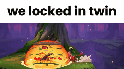 A Screenshot Of A Video Game With The Words We Locked In Twin Below It GIF