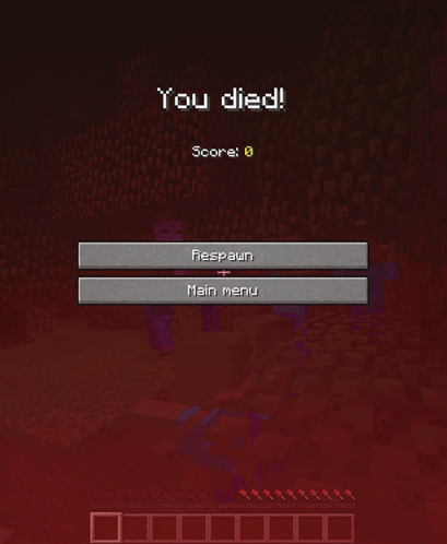 A Screenshot Of A Video Game With The Words You Died GIF