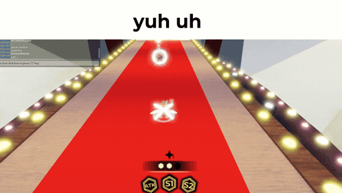 A Screenshot Of A Video Game With The Words Yuh Uh GIF