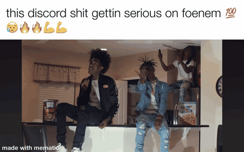 A Screenshot Of A Video That Says This Discord Shit Gettin Serious On Foenem 100 GIF